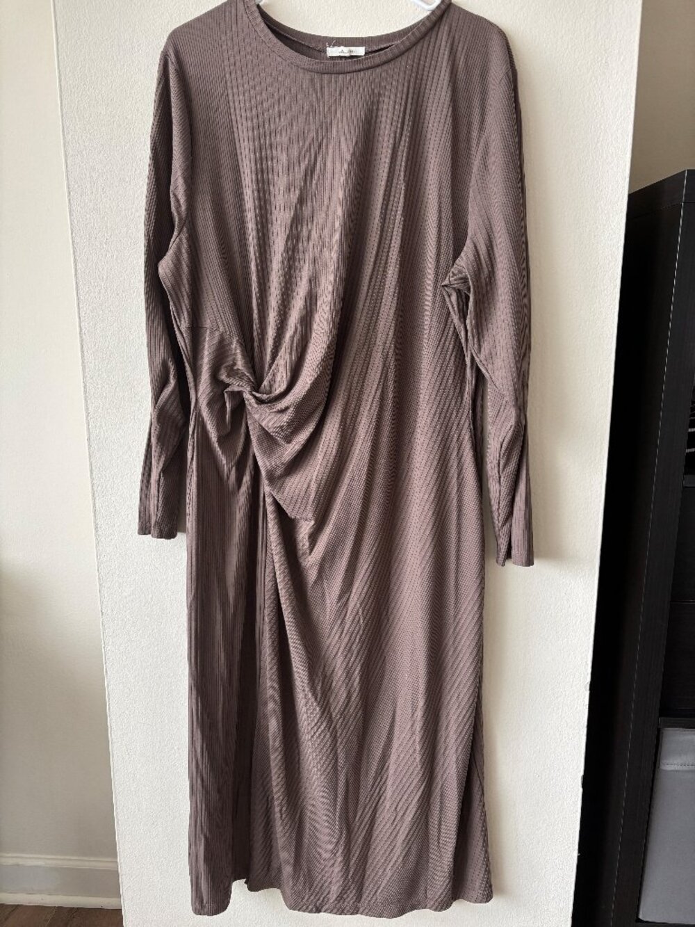 Maurices Brown Long Sleeve Knit Dress - Size 2X